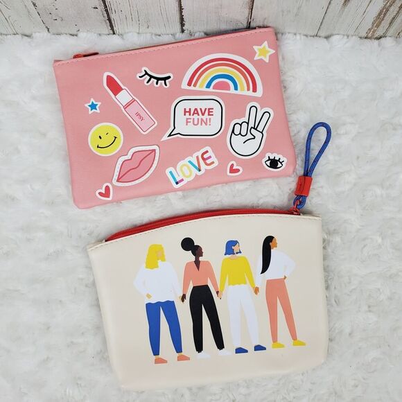 Ipsy Cosmetic Bags Set of 2 - Picture 1 of 7